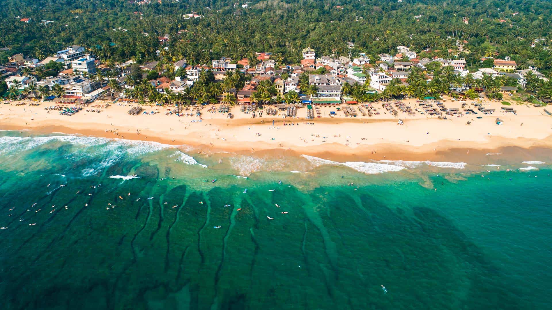 hikkaduwa-beach-drone-aerial
