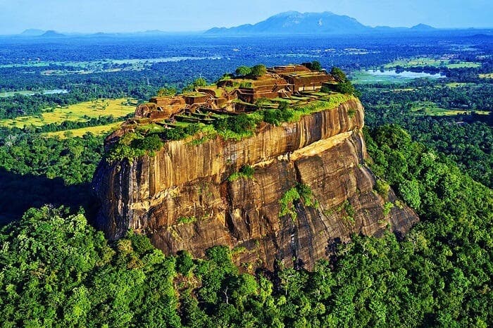 The world-renowned frescoes of Sigiriya, showcasing the artistic mastery of ancient Sri Lankan civilization.